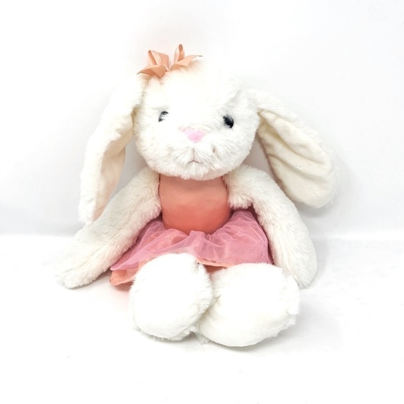 Kellytoy Crinkle Rattle White Ballerina Bunny Plush 15” - Picture 1 of 6